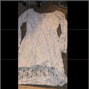 White lace dress